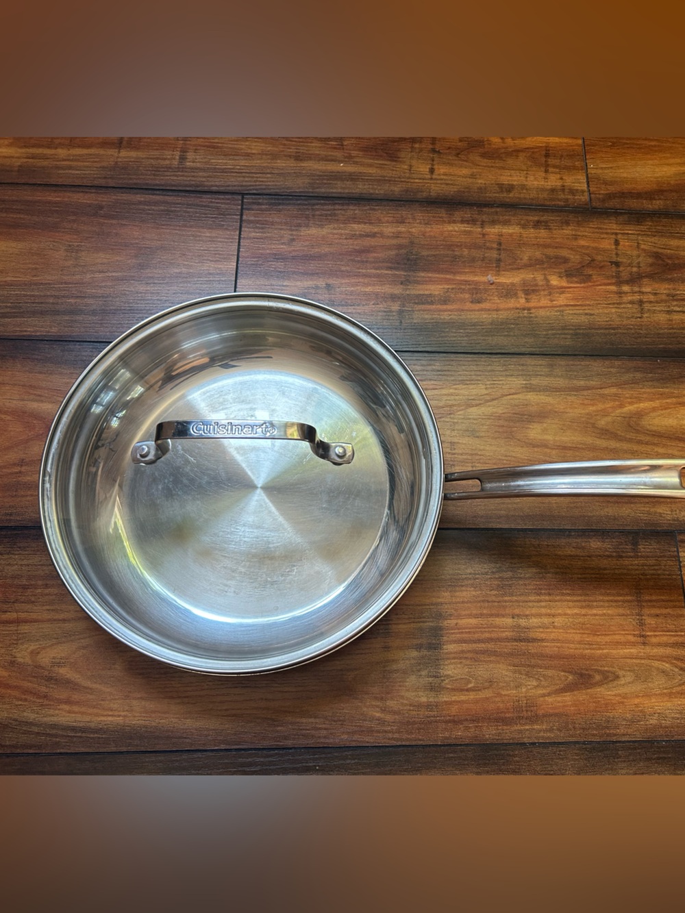 Cuisinart Silver Stainless Steel Sauté Fry Pan 10” 76122-24 w/ Glass Lid